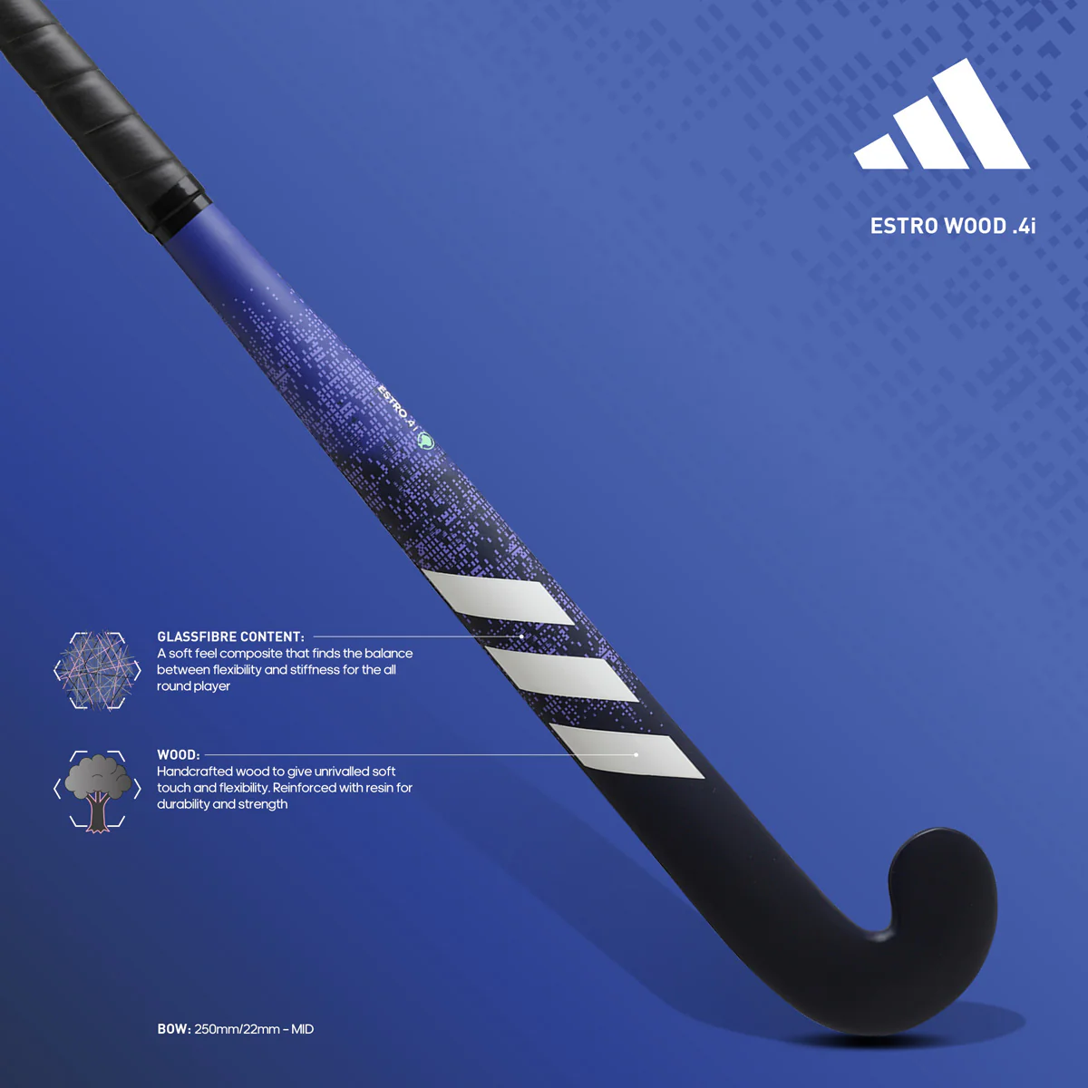 Adidas Estro .4 Wood Indoor Hockey Stick - 2024 - Image 4